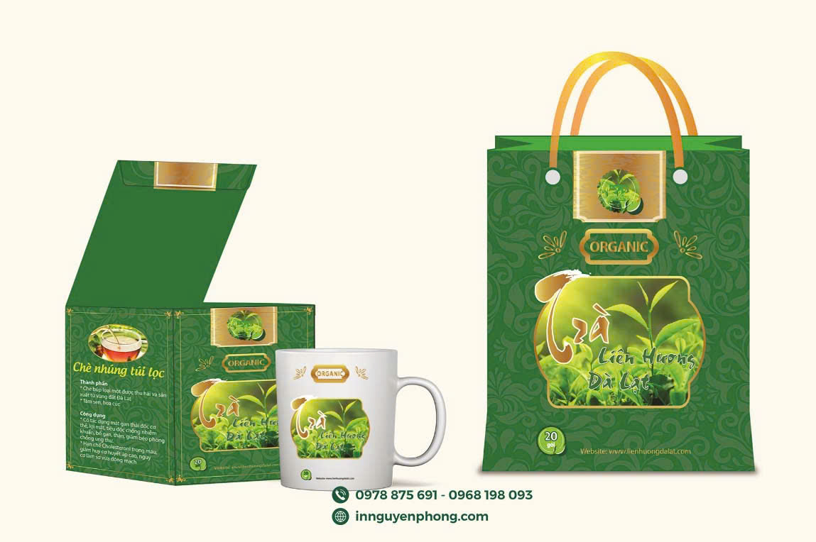 In túi giấy đựng trà tiện lợi